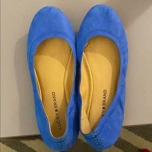 Lucky brand blue slippers size 8